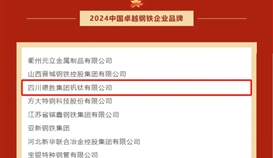 ob电竞·(中国)电子竞技平台钒钛荣获“2024年中国卓越钢铁企业品牌”